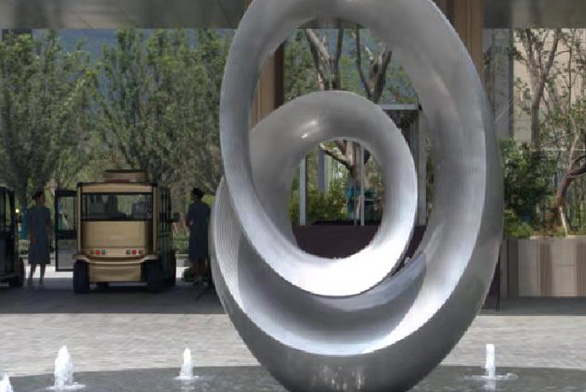 小區(qū)不銹鋼景觀雕塑